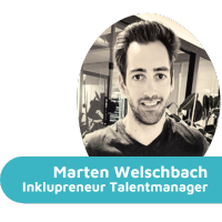 Marten Welschbach, Inklupreneur Talentmanager
